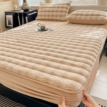 Bộ sản phẩm - Set 3 món ga gối nỉ lông chồn LOẠI 1 - Ấm áp, mềm mịn, màu sắc sang trọng